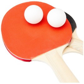 Tobar Table Tennis Set with Expanding Net to Fit Any Table,Red / Black