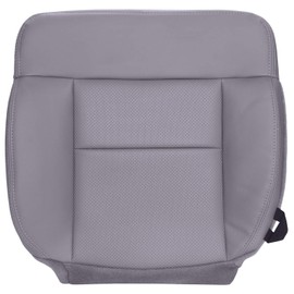 The Seat Shop Driver Bottom Replacement Vinyl Seat Cover - Medium Flint Gray (Compatible with 2004 - 2008 Ford F150 XL Work Truck)