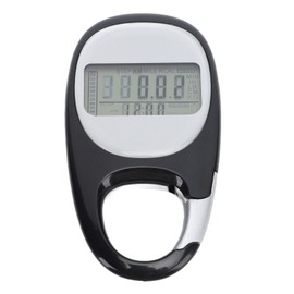 Walking Pedometer Multifunctional Memory Clip On Step Counter For Travel Mountaineering Sports Black