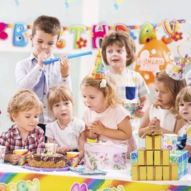 COTOPHER - 100 cajas de regalo pequeñas, cajas de regalo de papel de 2 x 2 x 2 pulgadas con cintas, caja de dulces para regalos de boda, baby shower, despedida de soltera, fiesta de cumpleaños (100