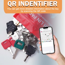 50 Heavy Equipment Keys Master Set Construction Ignition Keys Set Fits Catrepillar CAT Case JD Gehl JCB Hyster JLG Komatsu Kubota Yanmar Takeuchi New Holland Volvo