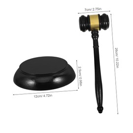 Tofficu Small Judge Gavel Auction Hammer Portable Court Hammer Wooden Handle Craftsmanship