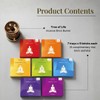 7 Chakra Smokeless Incense Bricks Super Set, 63 Bricks by