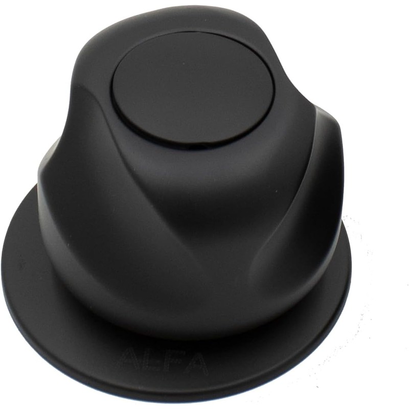 Manerales para Regadera Negro Mate Alfa X1-Q3NEG Juego de 2