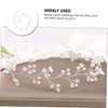 Healvian Bridal Headband Handmade Crystal Hair Accessory for Weddings Engagements