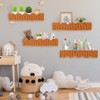 4 Set Nursery Book Shelves Scalloped Plastic Artificial Rattan Classroom