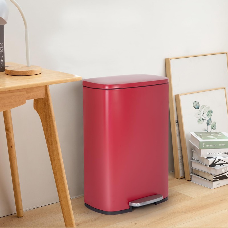 FDW Kitchen Trash Can with Lid for Office Bedroom Bathroom