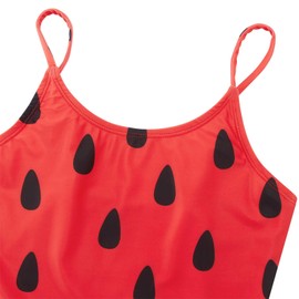 Girls Watermelon Swimwear Novelty 3D Graphic Red Fruit One Piece Swimsuit Beach Bathing Suit 5-6 Years