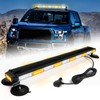 LRTER 42" Roof Top Strobe Light Bar Amber White Emergency