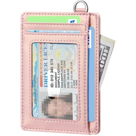 FurArt Credit Card Holder Wallet, Slim RFID Blocking Minimalist Women's Card Wallet