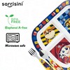 Sorrisini Wiederverwendbares Geschirr-Set, 3-teiliges Teller-Set, Entwöhnungsset für Babys mit Teller,