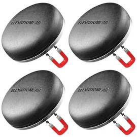 AirTag Magnetic Case Aero (4 Pack) - TagVault™ - The Aerodynamic AirTag Magnetic Case | Ultra-Strong Oversized Neodymium Magnet, Discreet, Easy Screw-On Design | Elevation Lab