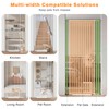78.7" Extra Tall Pet Gate with Cat Door, 27"-37" Wide