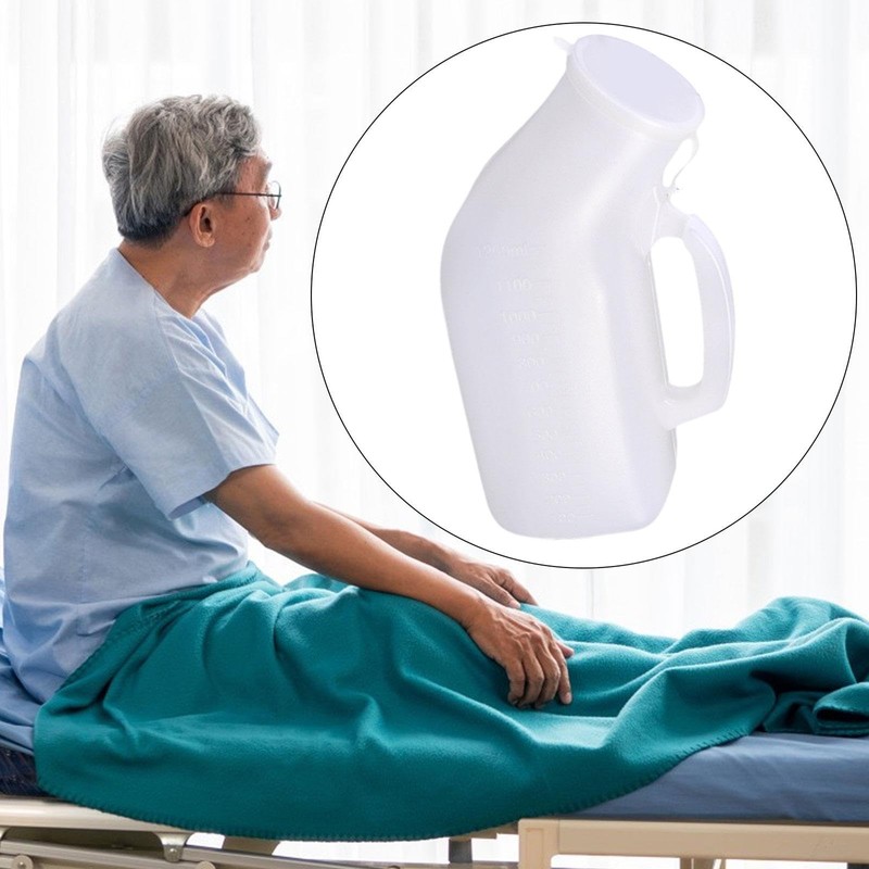 Harilla Männer Urinalflasche, Urinalsammlung Topf, leichte Männer Töpfchen männliche Urinal