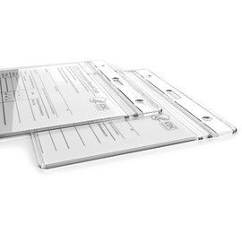 (2 Pack) Vaccination Card Protector 4 X 3 Inches Immunization Record Vaccine Cards Cover Holder Clear Vinyl Plastic Sleeve Waterproof with Resealable Zip