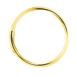 Willys Jewellery Piercing Ring 925 Sterling Silver Gold-Plated Yellow Gold Thin Hoop Ear Piercing Lip Ring and Nose Piercing (Tunnel Closure), Sterling Silver