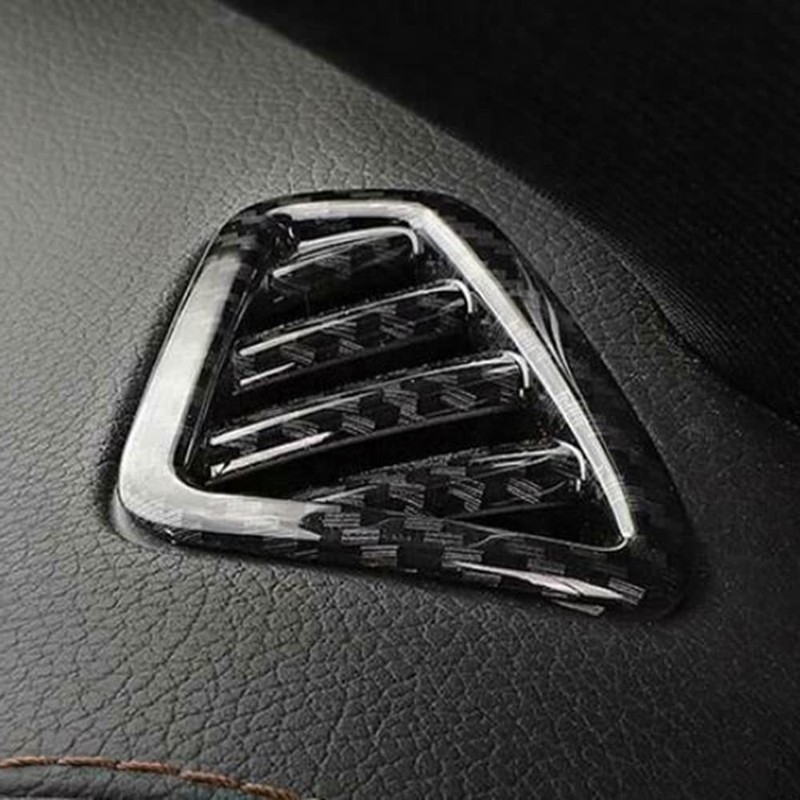 Riloer Carbon Fiber Dashboard L&R Air Outlet Vent Trim for