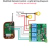 MHCOZY 4CH 12V Smart Wireless RF Remote Control Dry Contact