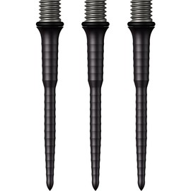 Mission Darts Points Titan Ripple | Titanium Conversion Point | 34mm | Black (X2661)