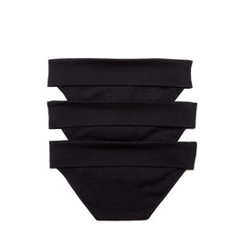 Motherhood Maternity Women's Maternity 3 Pack Panties S-3X, All Black Pack, Medium
