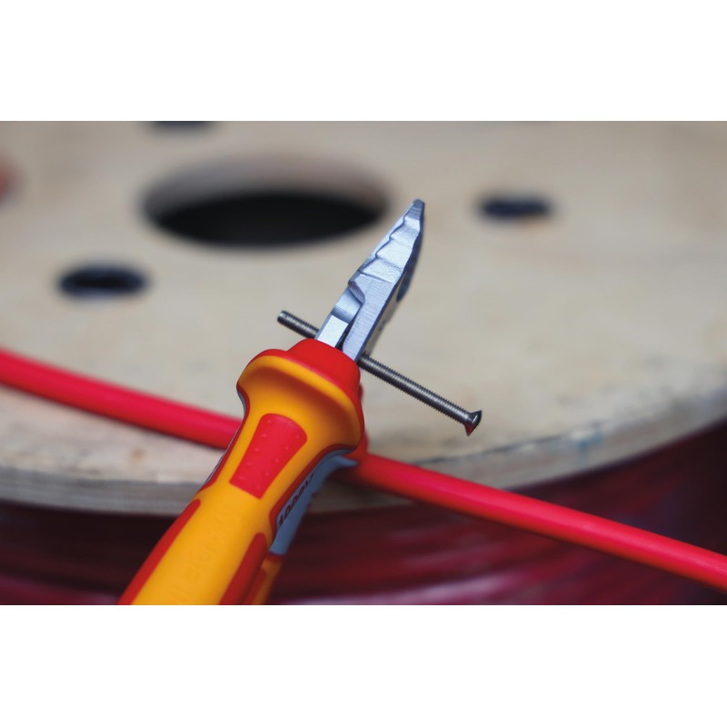 Nws 134-49-VDE-160-SB Number 134-49 VDE Side Cutter, Red/Yellow, 160 mm
