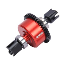 RCAWD ARRMA 6s Diff Set Complete Steel Front/Rear Diff Set Complete with 40CrMo Main Diff Gear 43T Spiral for Arrma 1/7 1/8 6s RTR Hopups Upgrades Parts (Red)