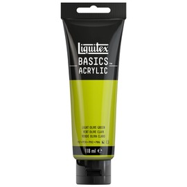 LIQUITEX 8870064 Basics Acrylic Paint, Light Olive Green, 118 ml Tube