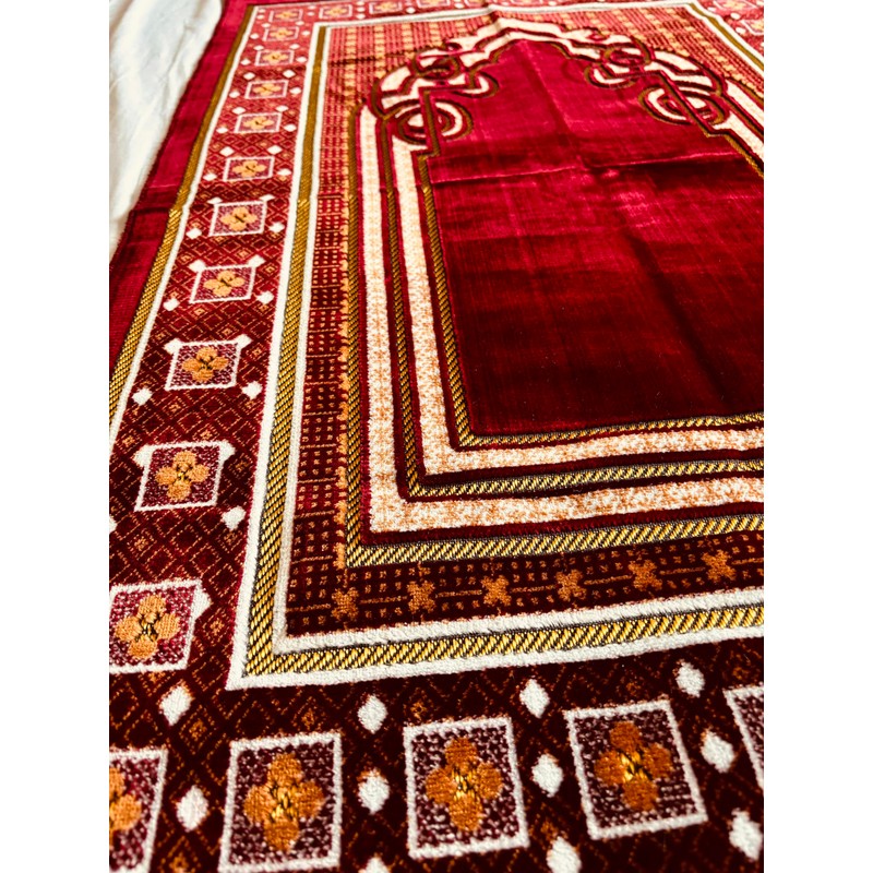 Serhill Muslim Prayer Rug, Soft Plush Thin Islamic Prayer Mat,