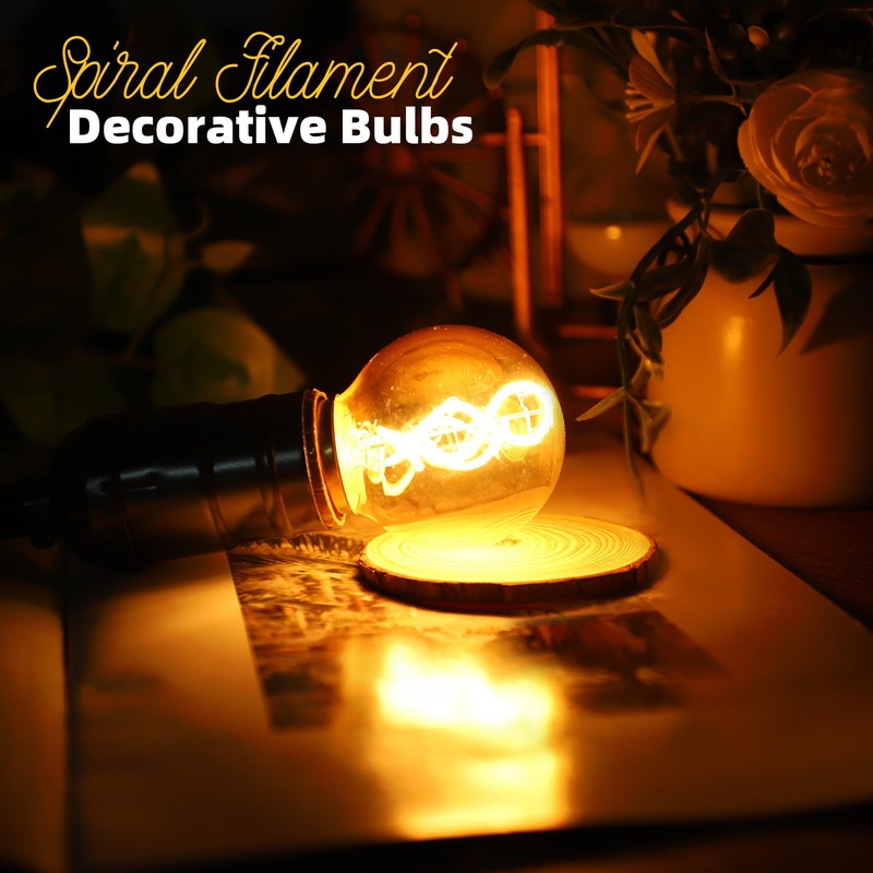Genixgreen Dimmable LED Candelabra Bulb,Amber E12 LED Bulb Decorative Light