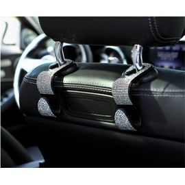 Andazododc Storage Hooks (Purple, Pack of 2) Metal & Plastic Car Interior Accessories for Hanging Bags, Preventing Toppling and Leaking