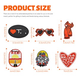 Singer Embroidered Patches, Singer Embroidery Iron-On Patches DIY Accessories, Perfect Gifts for Music Fans