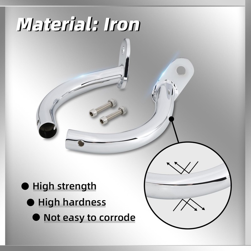 XFMT Motorcycle Chrome Saddlebag Guard Eliminator Support Bracket for Harley