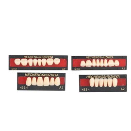 False Teeth of Resin Denture, Resin Tooth Dental Material Resin False Teeth Filling for Patients with Oral Cavity Loss for Making Full or Single Dentures for Patients