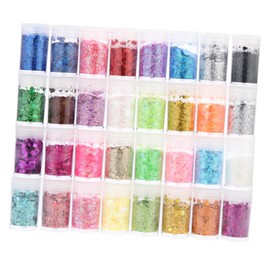 STOBOK Nail Art Glitter Sequins Shiny Manicure Decor for DIY Body Fingernail Decoration