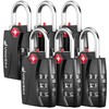 Fosmon Luggage Locks TSA Approved 6 Pack, Suitcase Locks with