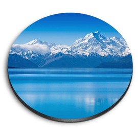 1 x Round MDF Magnet - Lake Tekapo New Zealand 3411