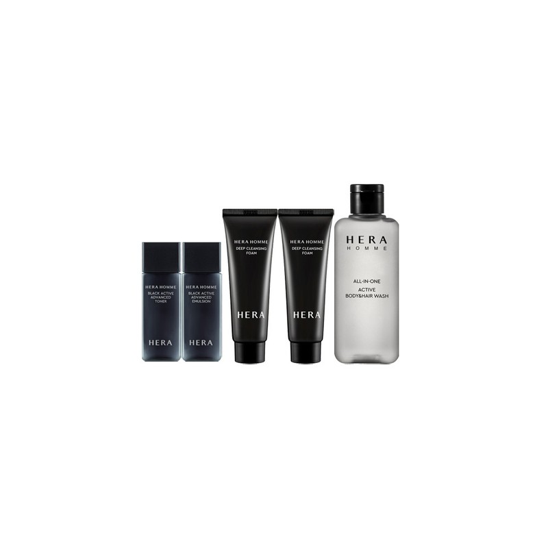 Hera Homme Black Active 2-piece Set (Emulsion 110ml + Toner
