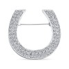 Large Western Fashion Statement Equestrian Cubic Zirconia Pave CZ Scarf