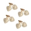 Niaciswe Leather toggle buttons, 4 pairs of toggle buttons for