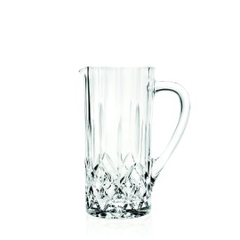 Glass - Pitcher - Jug - with Handle - Magnificient Designed - 40 oz. Liquid Capacity - with Spout - by Barski - made in Europe