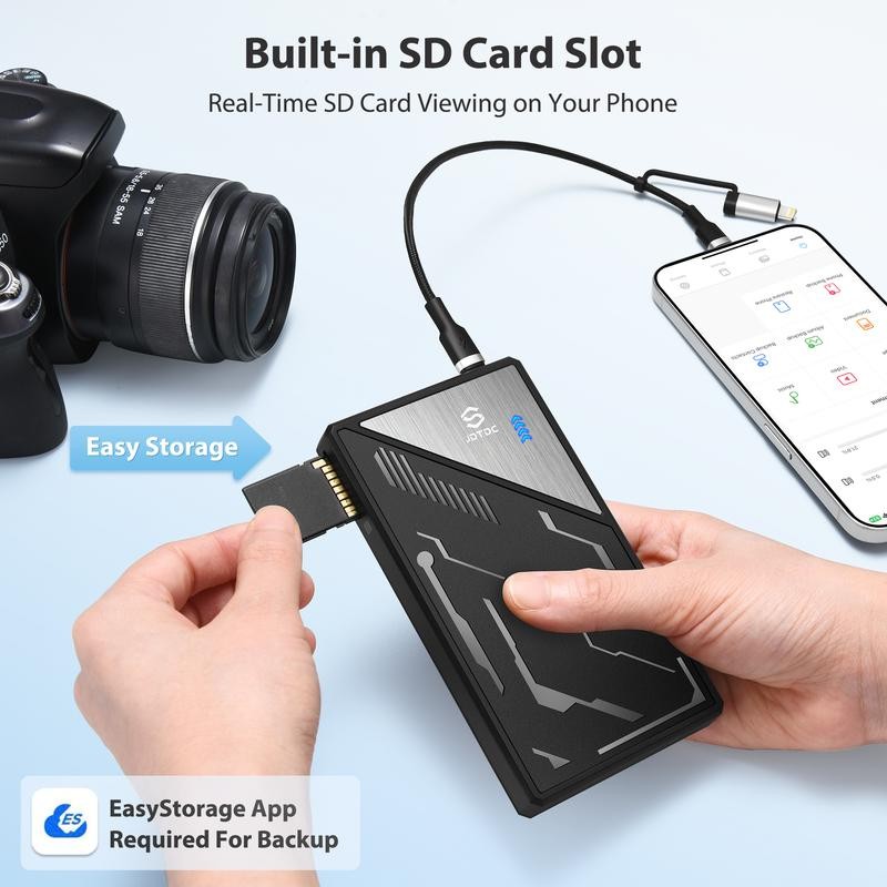 JSL JDTDC Mobile Backup Hard Drive Supports iOS Android PC