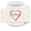 Liebestasse mit Namen Bettina und schönem Love-Motiv mit Herzen -