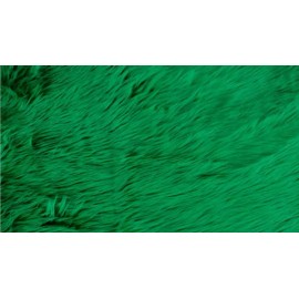 Unbranded KELLY GREEN Faux Fur fake shaggy fabric 60" Wide sold by the yard upholstery