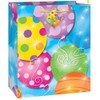Multicolor Twinkle Balloons Medium Paper Gift Bag With Nylon Handle