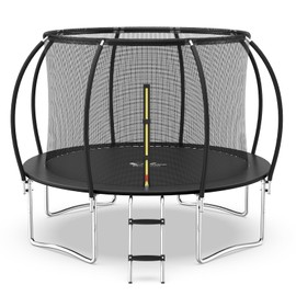 Simple deluxe 40"/48" Mini Trampoline Fitness Rebounder, 330LBS Foldable Exercise Trampoline with Adjustable Handle, Stable & Fitness Design for Indoor/Outdoor Workouts, Perfect for Adults and Kids