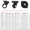 1 Pair Replacement Wheels 360 Swivel Suitcase Casters for Luggage