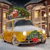 Christmas Wreath for Car, Truck or Festival Decoration LED Artificial