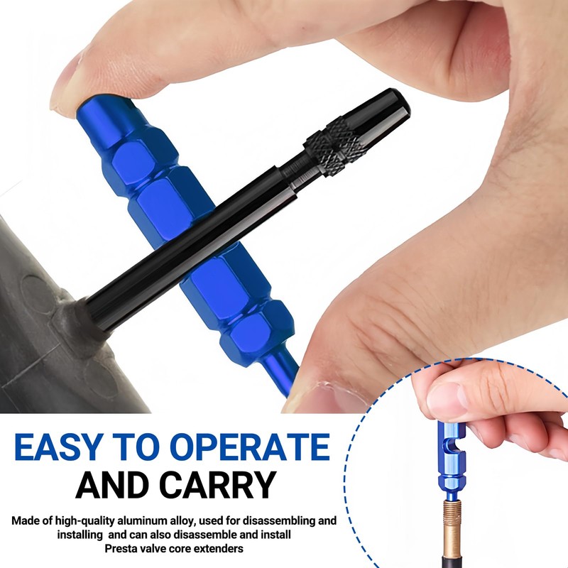 pawpoem Valve Core Remover Tool Kit Bike, Aluminum Alloy Bicycle