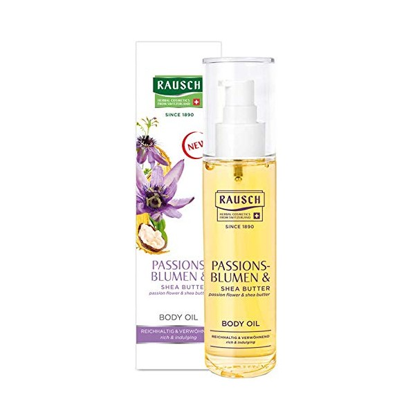 Rausch Passion Flower Body Oil for Smooth and Velvety Soft Skin, Pack of 1 (1 x 100 ml)