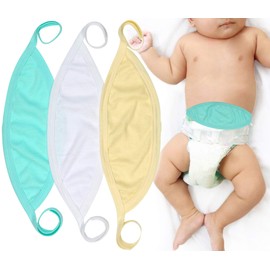 ToBeInStyle Babies' 3 Pack Comfortable Newborn Baby Belly Binder - Pastel - One Size